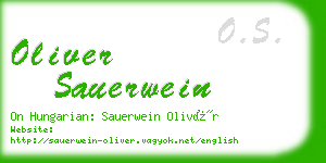oliver sauerwein business card